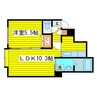 ガーデンズリビオ 1LDKの間取り