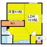 札幌市営地下鉄東豊線/東区役所前駅 徒歩4分 1階 築22年 1LDKの間取り