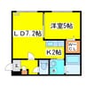 札幌市営地下鉄東豊線/東区役所前駅 徒歩8分 2階 築18年 1LDKの間取り