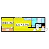 スマイル北10East 1LDKの間取り
