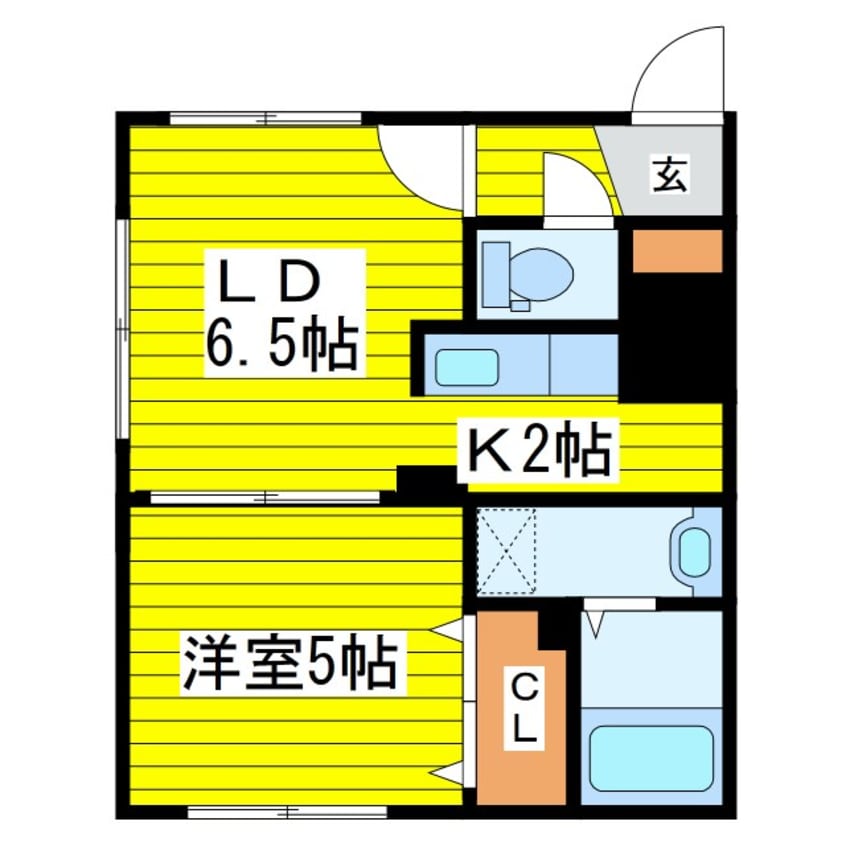 間取図 CASA東区役所前
