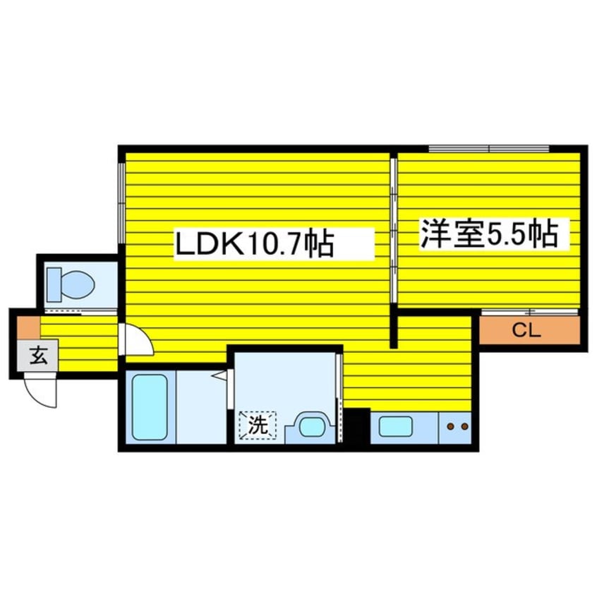 間取図 札幌市営地下鉄南北線/北２４条駅 徒歩9分 3階 築18年