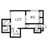 札幌市営地下鉄東豊線/東区役所前駅 徒歩3分 3階 築19年 1DKの間取り