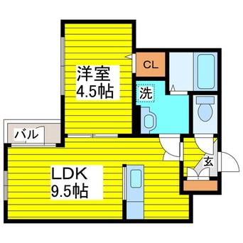 間取図 アンシャンテ環状通東