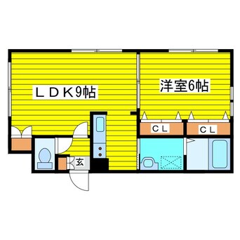 間取図 札幌市営地下鉄南北線/北１８条駅 徒歩7分 4階 築21年