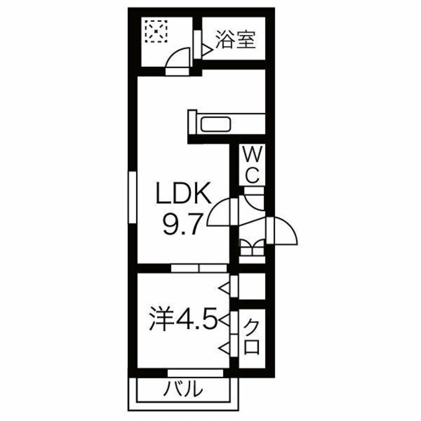 間取図 アステールN23
