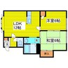 札幌市営地下鉄南北線/北２４条駅 徒歩13分 2階 築35年 2LDKの間取り