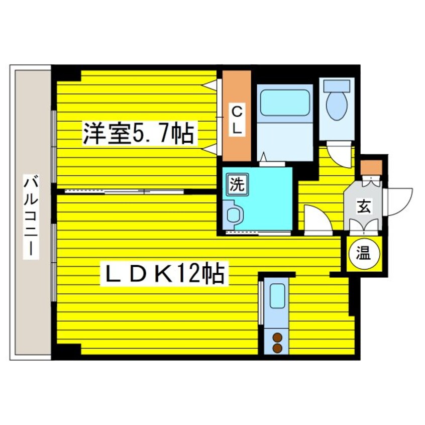間取図 札幌市営地下鉄東豊線/元町駅 徒歩4分 5階 築17年
