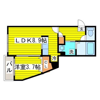 間取図 札幌市営地下鉄東豊線/北１３条東駅 徒歩10分 4階 築8年