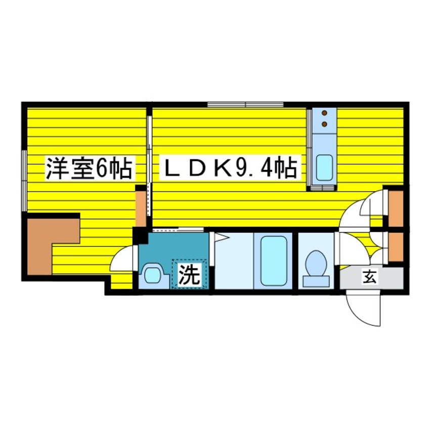 間取図 札幌市営地下鉄東豊線/環状通東駅 徒歩6分 3階 築7年