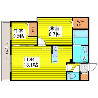 間取図 ラグナベルデ北9条