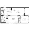 JIC新道東 2LDKの間取り