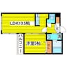 プレミアシティ札幌東 1LDKの間取り