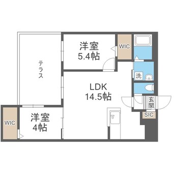 間取図 ブランシャールＡS北16条S