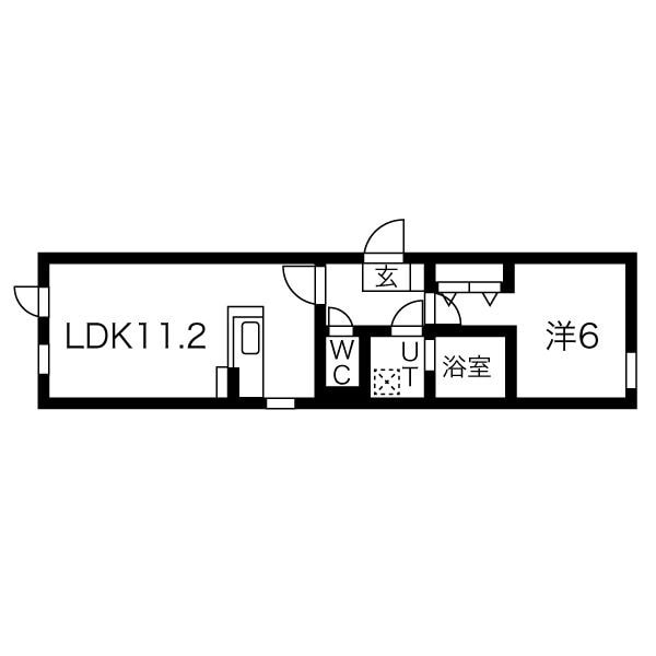 間取り図 CASA PREMIATA新道東