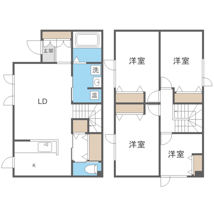 間取図 平和1条7丁目戸建