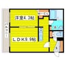 カルメネールN19 1LDKの間取り