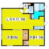 フェリーチェ東 2LDKの間取り