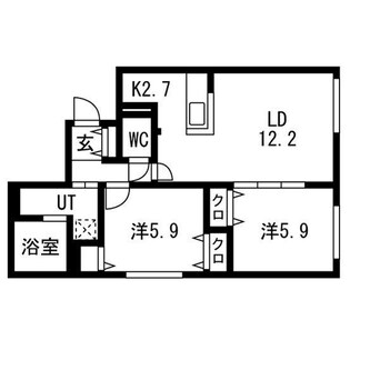 間取図 Pommeraie北13条