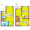シャーメゾンM＆E stageII 2LDKの間取り