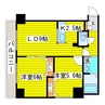 N28セントラルビル 2LDKの間取り