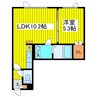 グランリーオ 1LDKの間取り