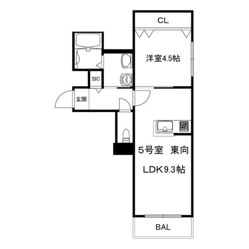 間取図 札幌市営地下鉄東豊線/東区役所前駅 徒歩7分 2階 1年未満