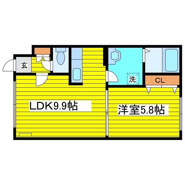 間取り図 ウイング北14条