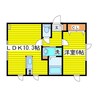 Bambini S 1LDKの間取り