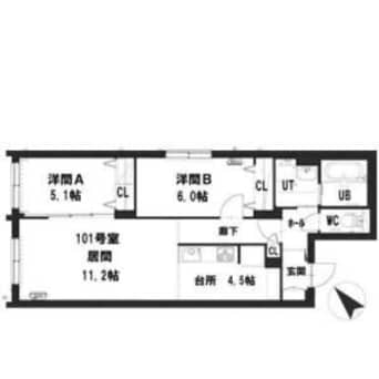 間取図 グランメールプレシャス