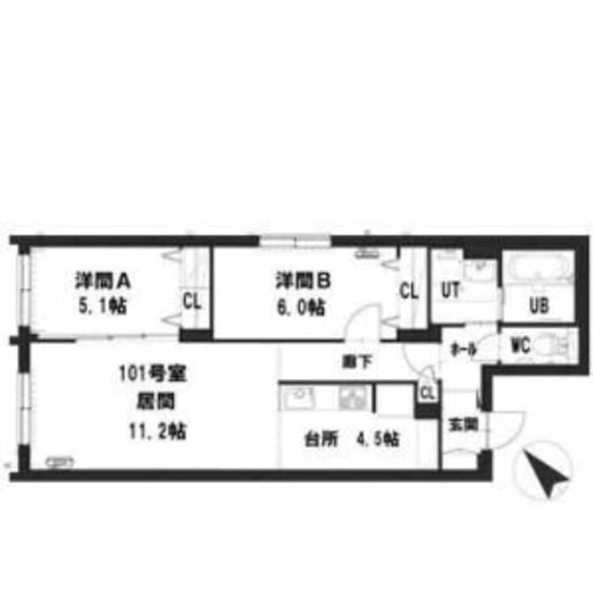 間取図 グランメールプレシャス