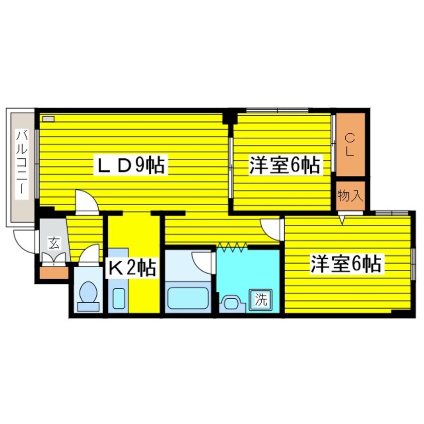 間取図 コーポげんじ北８条