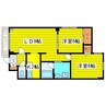 コーポげんじ北８条 2LDKの間取り