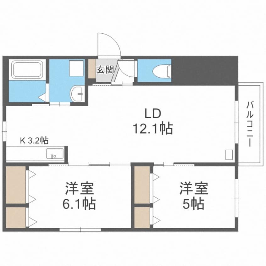 間取図 OS1番館