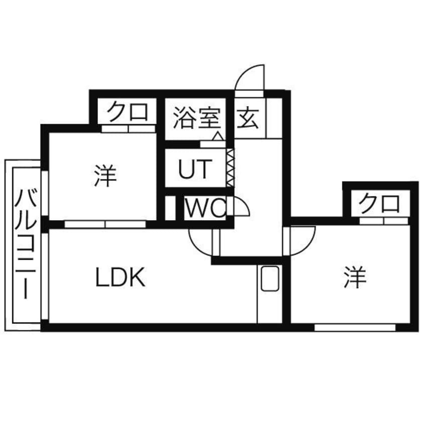 間取図 グリーンパーク旭２５