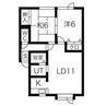 マルシマハイツ 2LDKの間取り