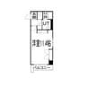 ノースアクシア 1Rの間取り
