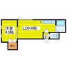 エーアイコーポ北10条 1LDKの間取り