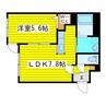 フォルテ新道東 1DKの間取り