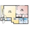 ハートフルコート18 1LDKの間取り