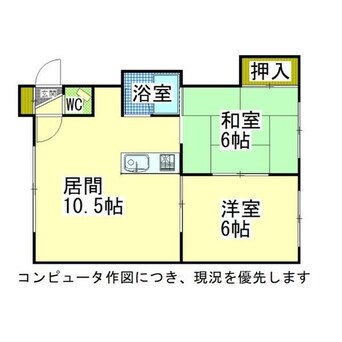 間取図 コーポ矢神