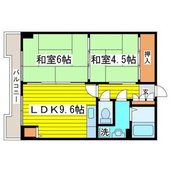 間取図 第2エクセルナガタ