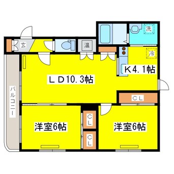 間取図 グランメールcalm