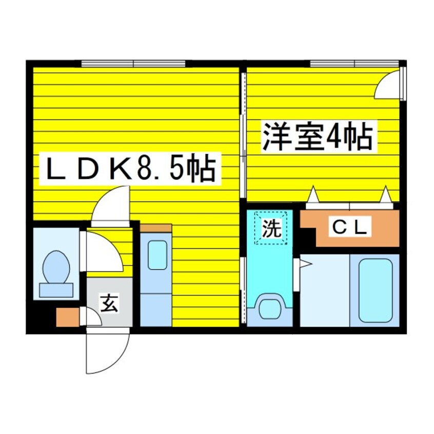 間取図 クレアメゾン環状通東