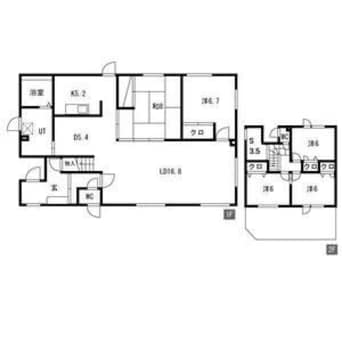 間取図 伏古12条2丁目店舗付戸建