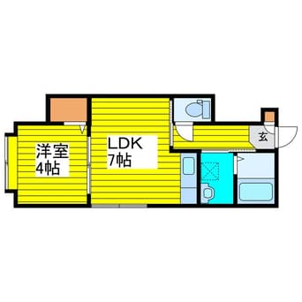 間取図 エヴァンス大友公園