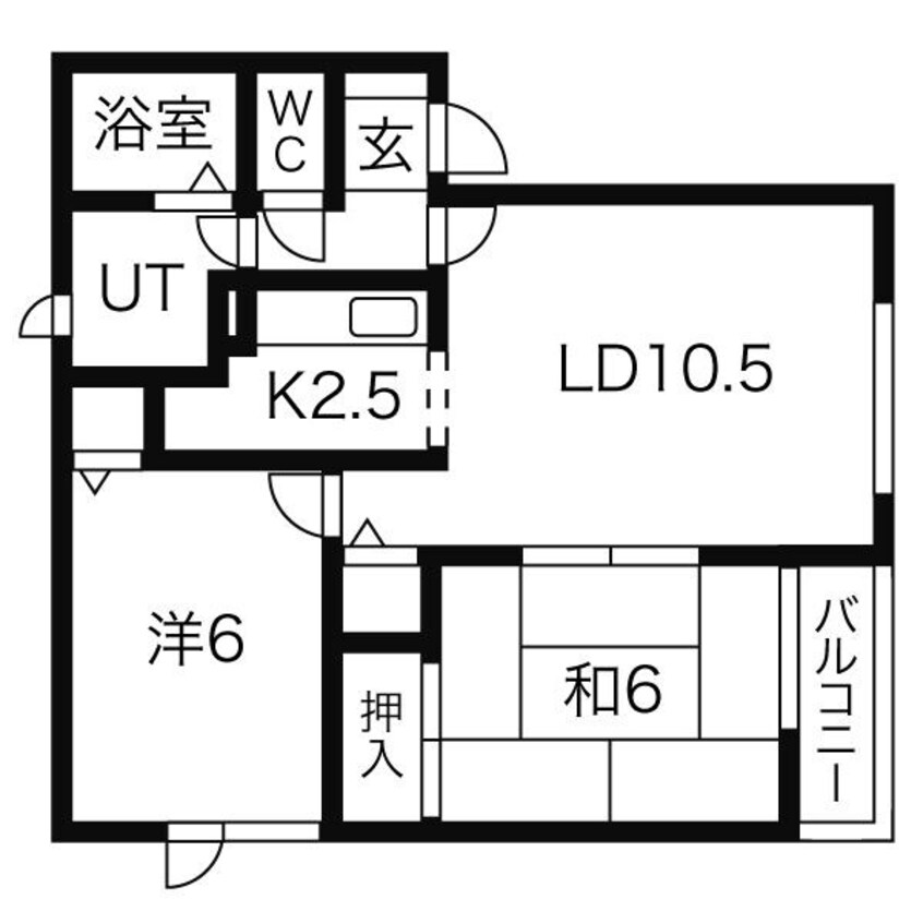 間取図 クレールプラスA