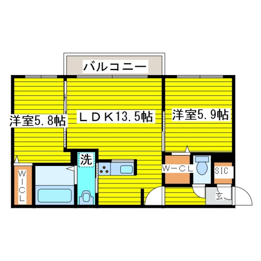 間取図 グランドサクセス創成川