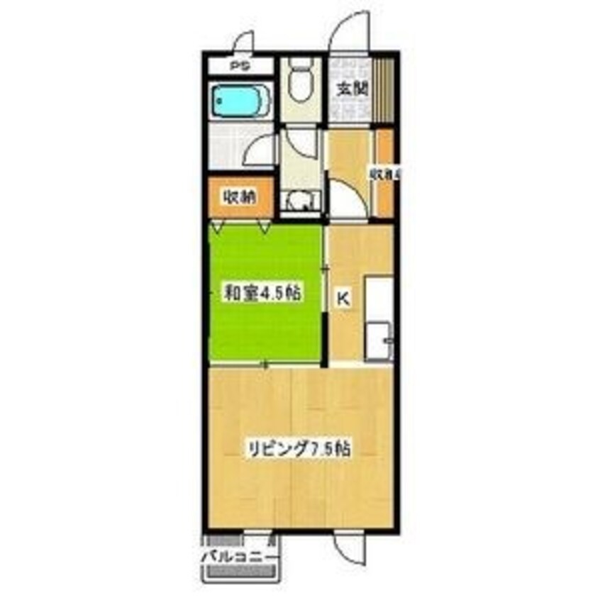 間取図 カーサ雅元町