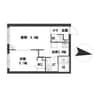グランメール新道東駅II 1LDKの間取り